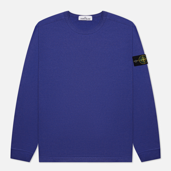 Мужская толстовка Stone Island Classic Crew Neck Lightweight Cotton Periwinkle