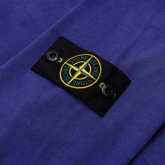 Мужская толстовка Stone Island Classic Crew Neck Lightweight Cotton Periwinkle