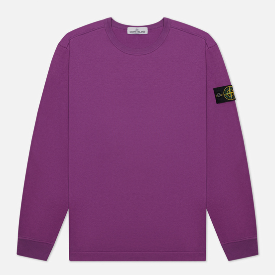 Мужская толстовка Stone Island Classic Crew Neck Lightweight Cotton Magenta