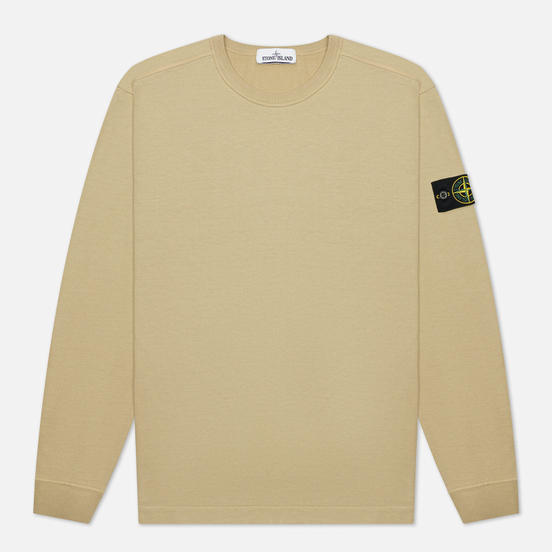 Мужская толстовка Stone Island Classic Crew Neck Lightweight Cotton Ecru