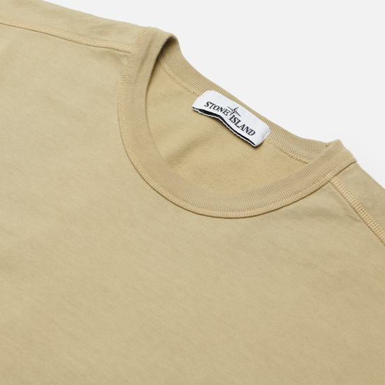 Мужская толстовка Stone Island Classic Crew Neck Lightweight Cotton Ecru