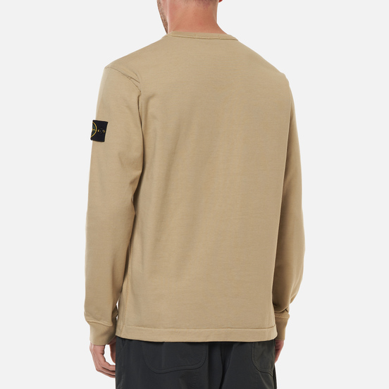 Мужская толстовка Stone Island Classic Crew Neck Lightweight Cotton Ecru
