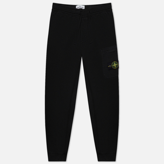 Мужские брюки Stone Island Brushed Cotton Fleece Slim Fit Black