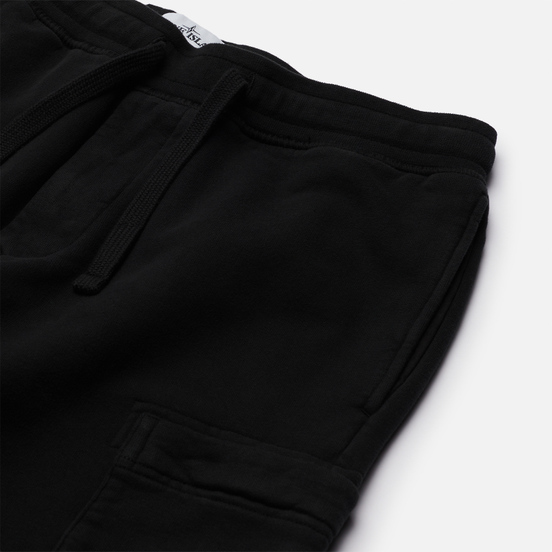 Мужские брюки Stone Island Brushed Cotton Fleece Slim Fit Black