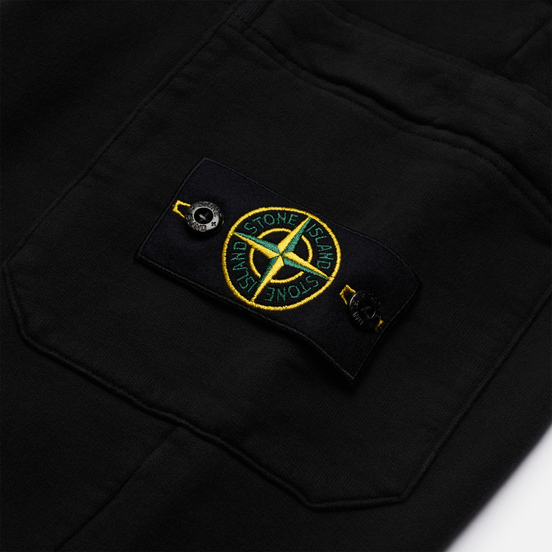 Мужские брюки Stone Island Brushed Cotton Fleece Slim Fit Black