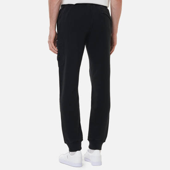 Мужские брюки Stone Island Brushed Cotton Fleece Slim Fit Black