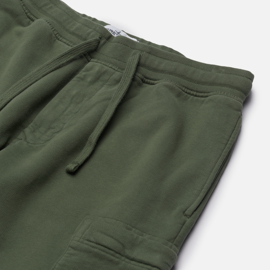 Мужские брюки Stone Island Brushed Cotton Fleece Slim Fit Sage Green