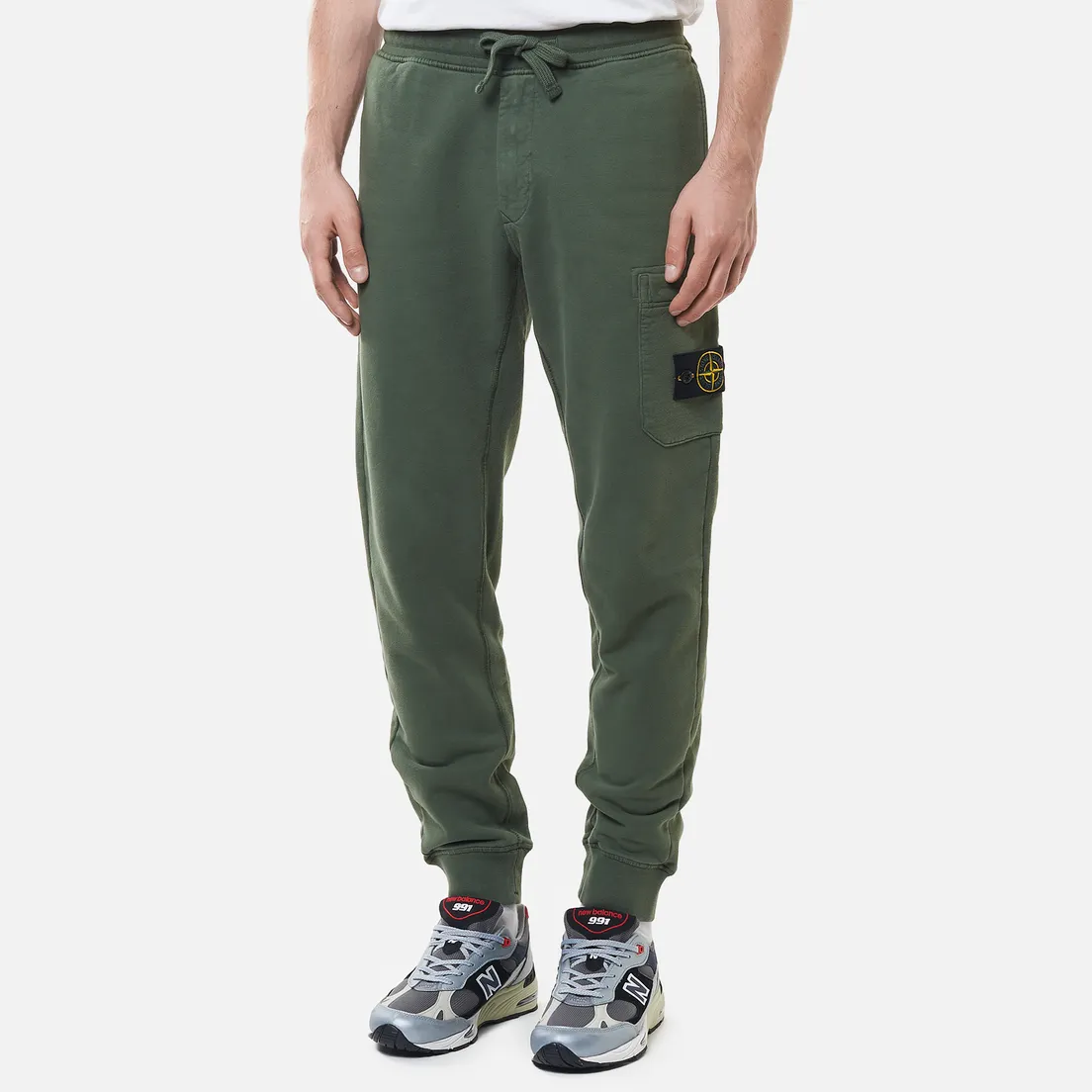 Stone Island Мужские брюки Brushed Cotton Fleece Slim Fit