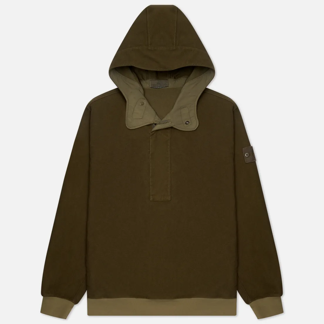 Stone Island Мужская толстовка Ghost Piece Nylon/Cotton Hoodie
