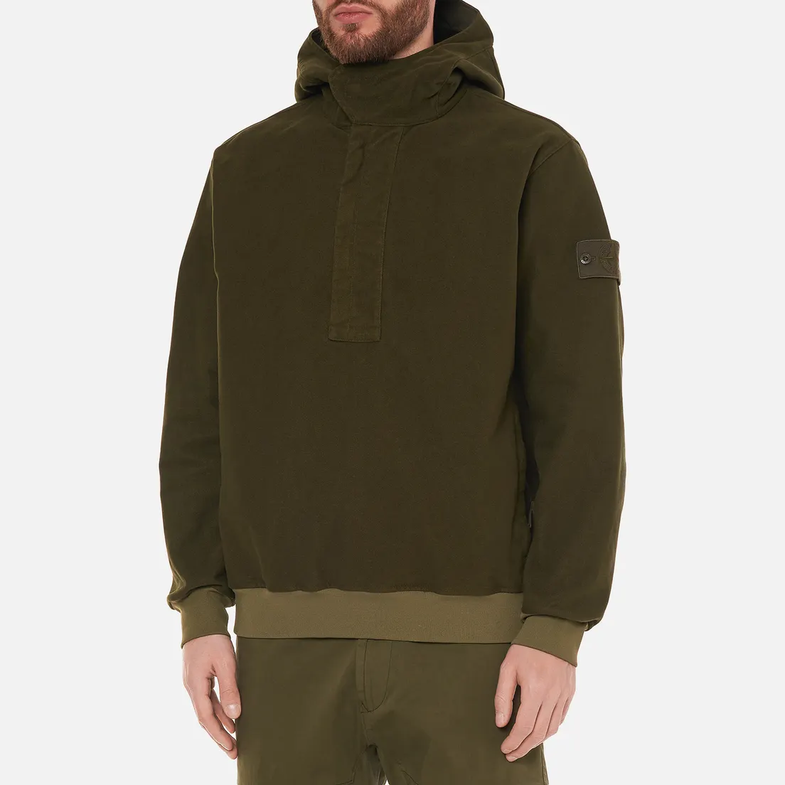 Stone Island Мужская толстовка Ghost Piece Nylon/Cotton Hoodie