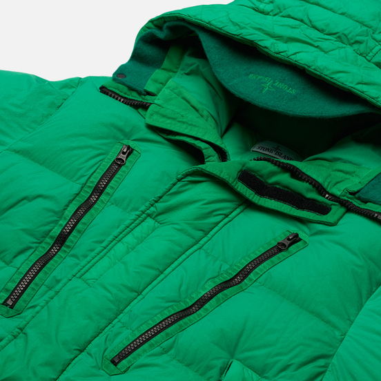 Мужской пуховик Stone Island Garment Dyed Crinkle Reps NY Down-TC Green