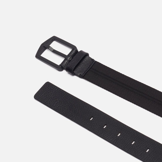 Ремень Stone Island Nylon/Leather Tape 7515 Black