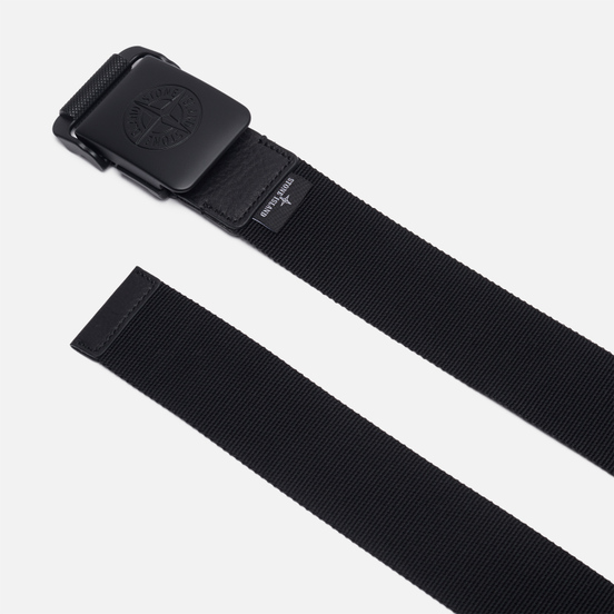 Ремень Stone Island Nylon Tape Clip Buckle 7515 Black