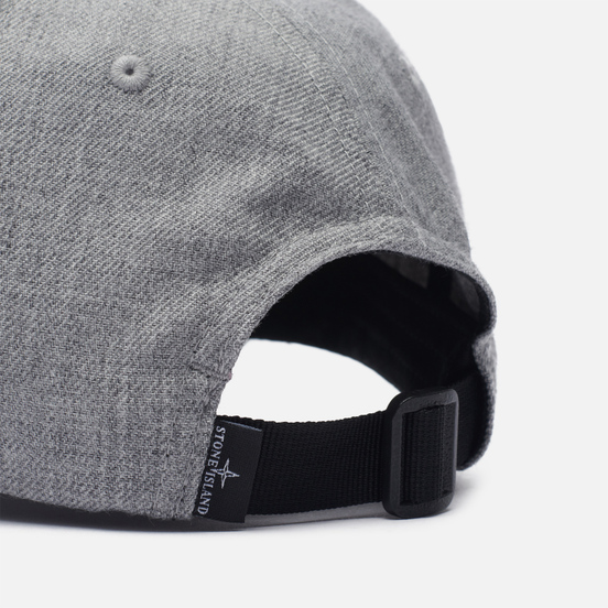 Кепка Stone Island Wool Polyester Gabardine Melange Grey