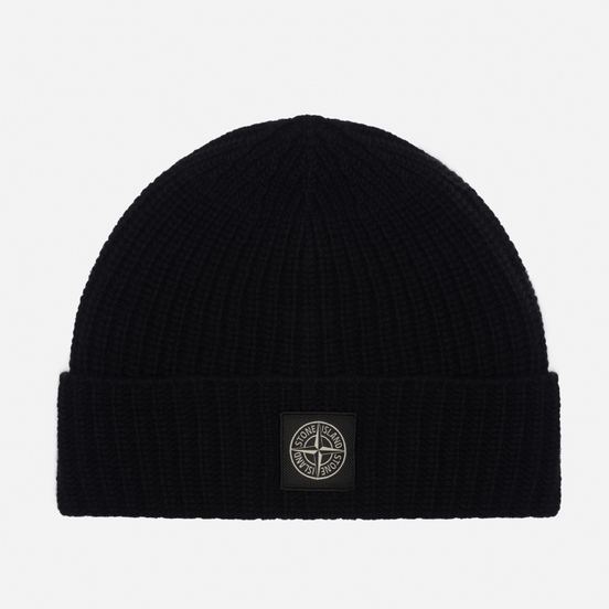 Шапка Stone Island Wool Patch Program Black