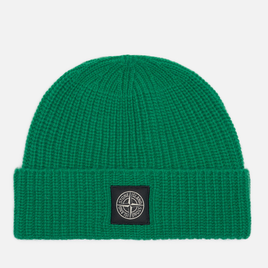 Шапка Stone Island Wool Patch Program Green