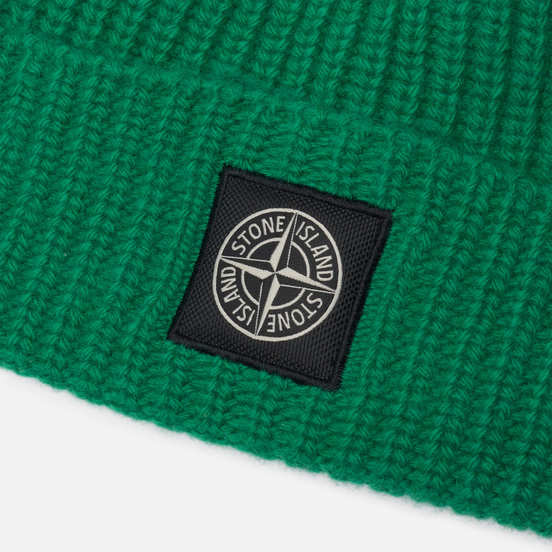 Шапка Stone Island Wool Patch Program Green