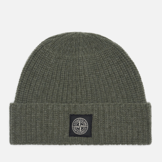 Шапка Stone Island Wool Patch Program Sage Green