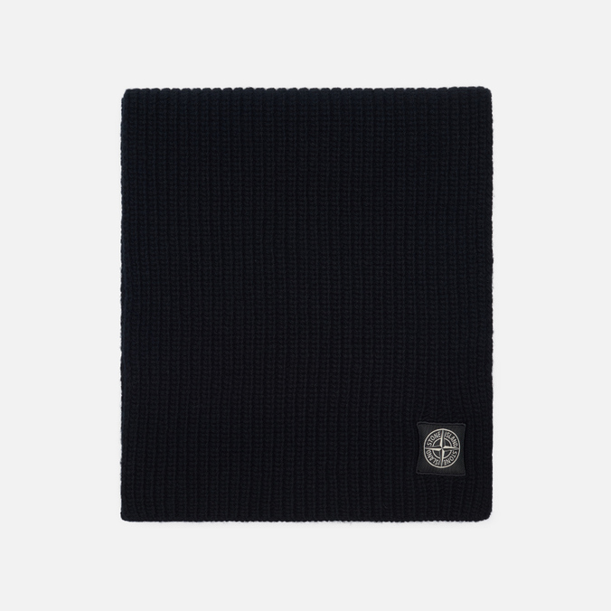 Шарф Stone Island Geelong Wool, цвет чёрный