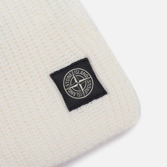 Шарф Stone Island Geelong Wool Natural White