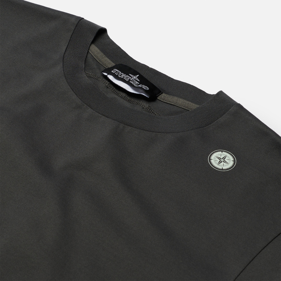 Мужская футболка Stone Island Shadow Project Mini Logo CXADO 7519 Antracite