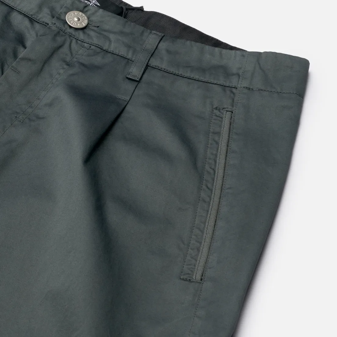 Stone Island Shadow Project Мужские брюки Cotton Satin Garment Dyed Chapter 2