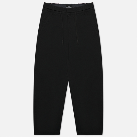 Мужские брюки Stone Island Shadow Project Bi-Stretch R-Nylon Twill Garment Dyed, цвет чёрный, размер 50