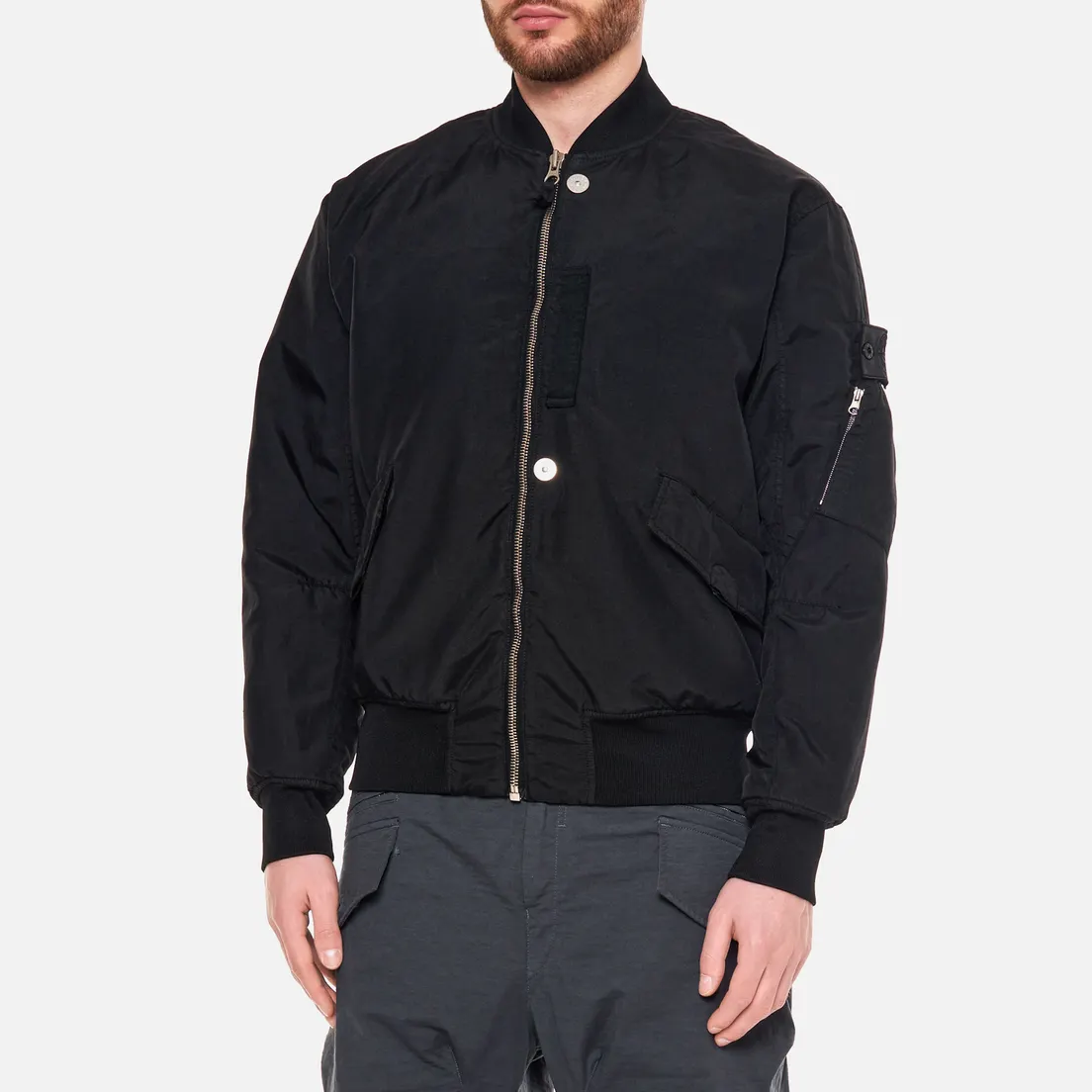 Stone Island Shadow Project Мужская куртка бомбер Hollowcore Poly Light Garment Dyed Chapter 2