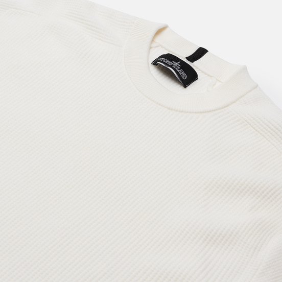 Мужской свитер Stone Island Shadow Project Classic Crew Neck Regular Fit White