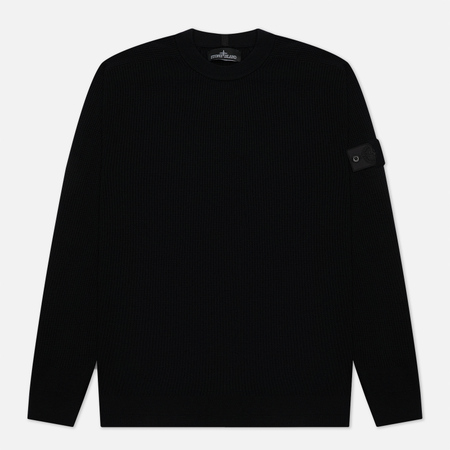 Мужской свитер Stone Island Shadow Project Classic Crew Neck Regular Fit, цвет чёрный, размер XXL