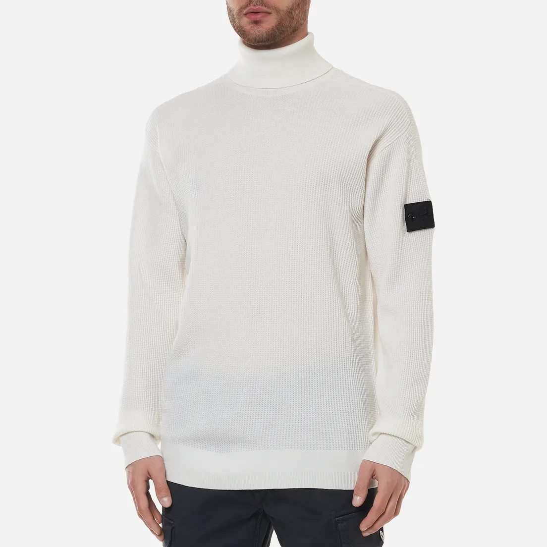 Stone Island Shadow Project Мужской свитер Classic Collar High Neck Regular Fit