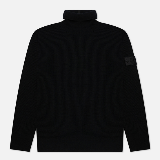 Мужской свитер Stone Island Shadow Project Classic Collar High Neck Regular Fit Black
