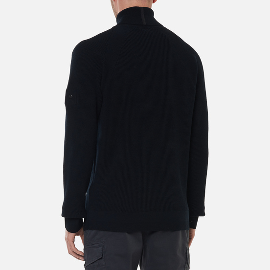 Мужской свитер Stone Island Shadow Project Classic Collar High Neck Regular Fit Black