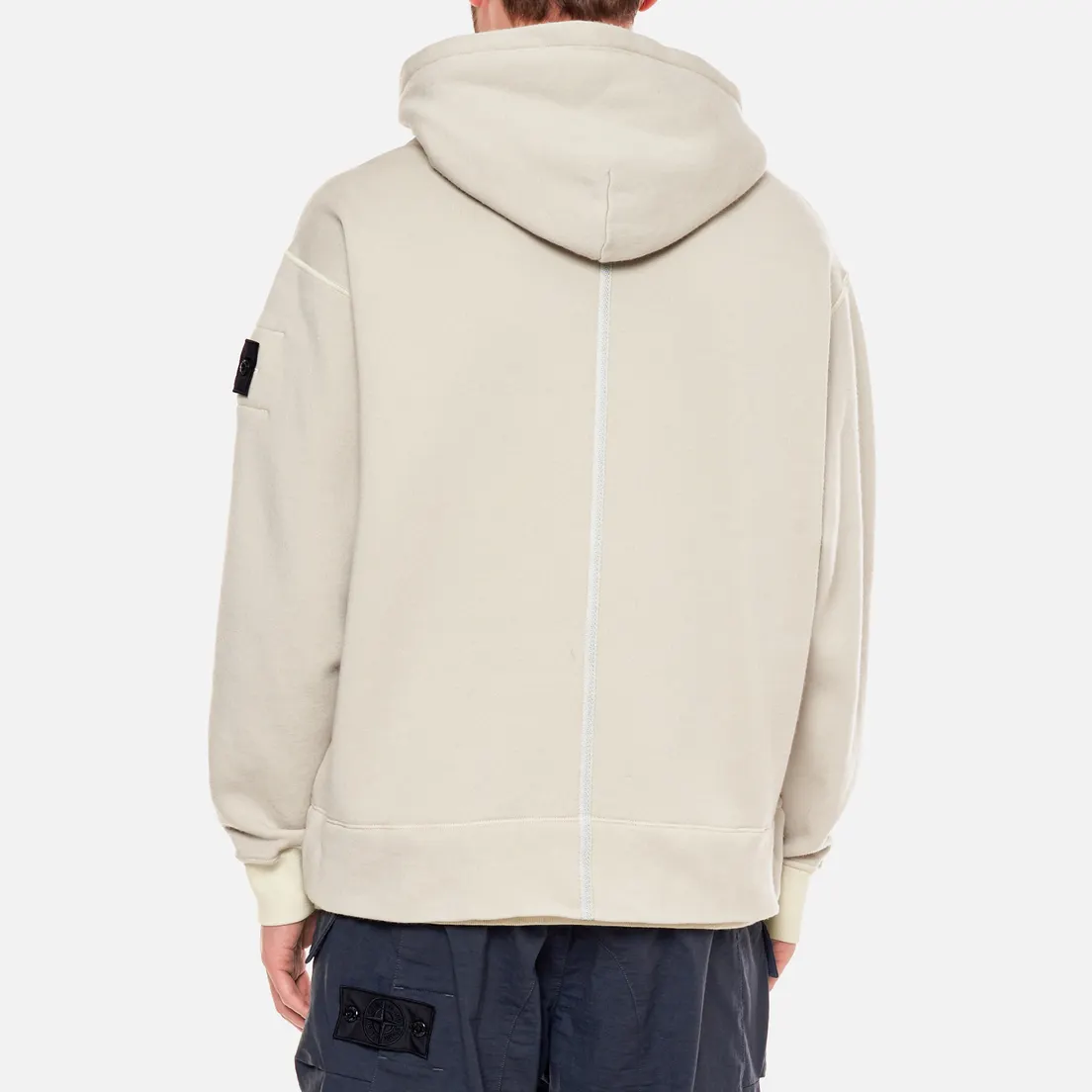 Stone Island Shadow Project Мужская толстовка Wool Cotton Felpa Garment Dyed Chapter 2
