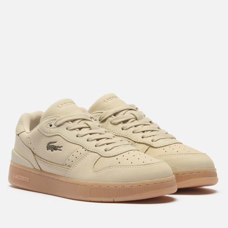 Женские кроссовки Lacoste T-Clip Set, цвет бежевый, размер 39.5 EU