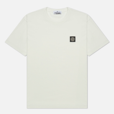 Мужская футболка Stone Island Small Logo Patch, цвет белый, размер XXL