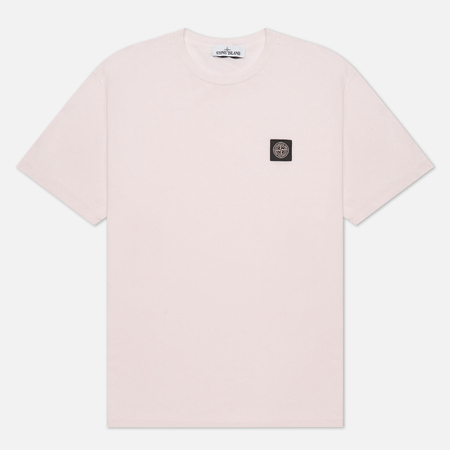 Мужская футболка Stone Island Small Logo Patch, цвет розовый, размер XL