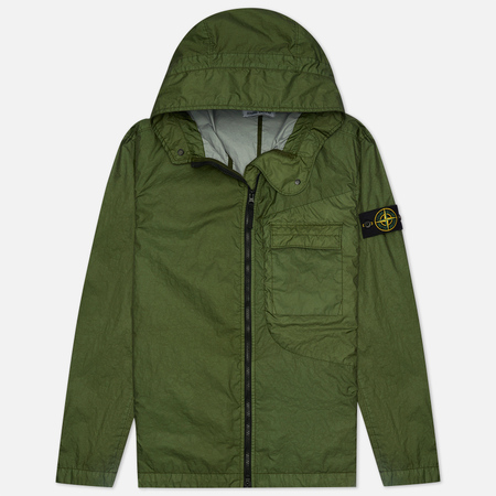 Мужская куртка Stone Island Membrana 3L TC Lightweight Hooded, цвет оливковый, размер M
