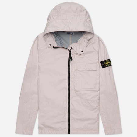 Мужская куртка Stone Island Membrana 3L TC Lightweight Hooded, цвет розовый, размер XL