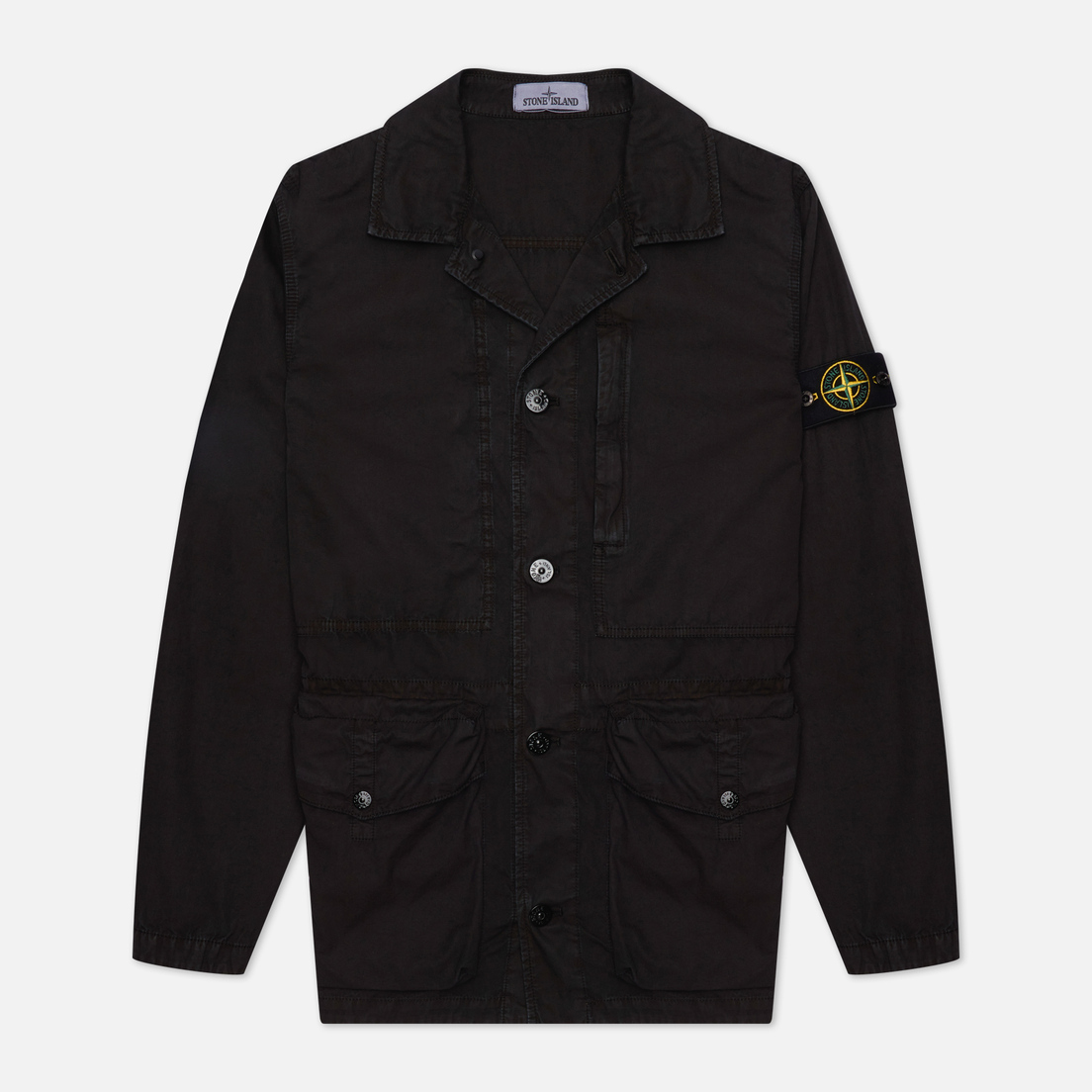 Stone Island Мужская куртка Brushed Cotton Canvas Garment Dyed Old Effect