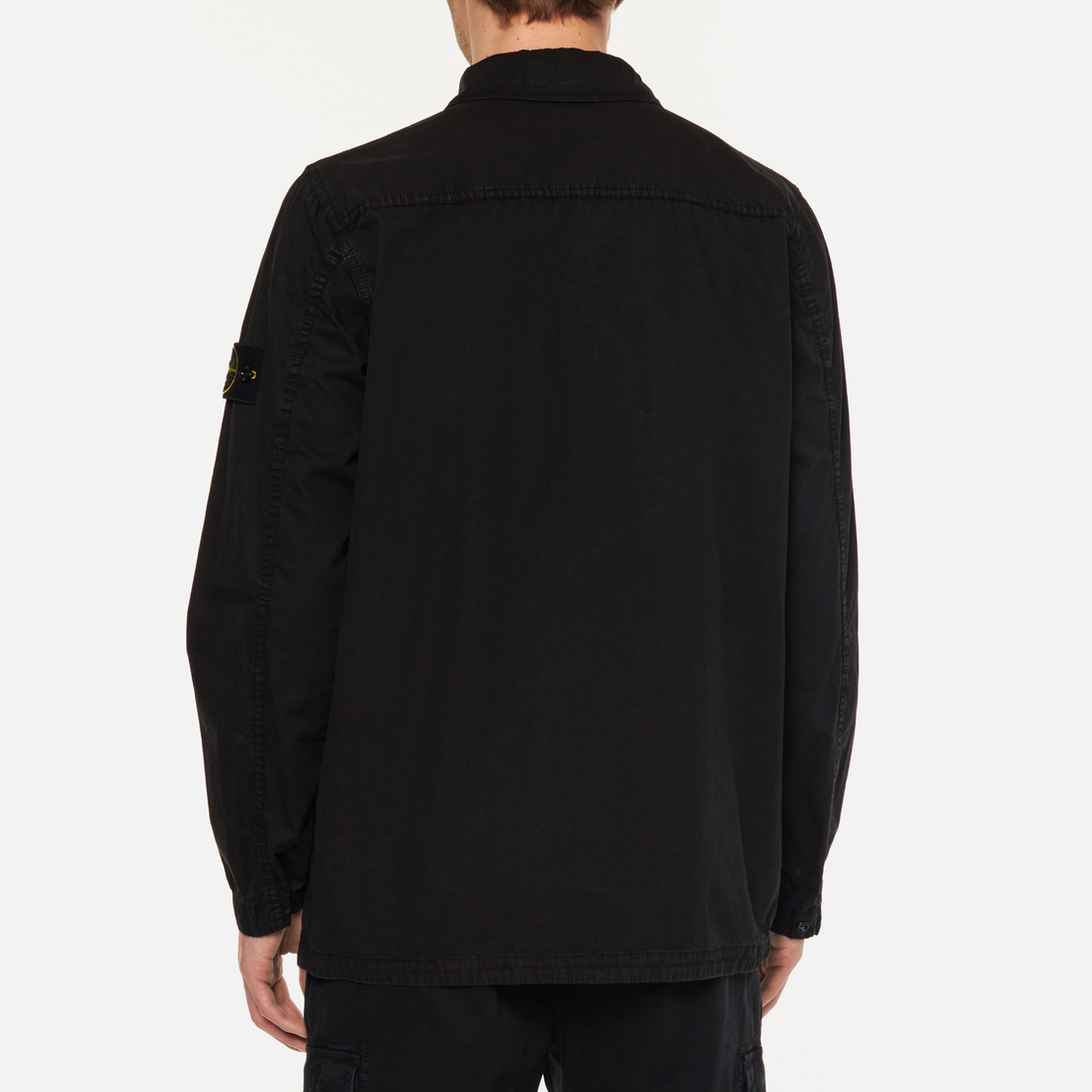 Stone Island Мужская куртка Brushed Cotton Canvas Garment Dyed Old Effect