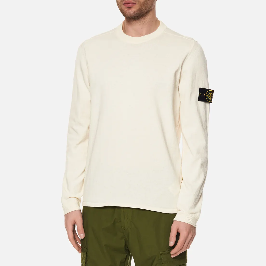 Stone Island Мужской свитер Basic Crew Neck Cotton Knit