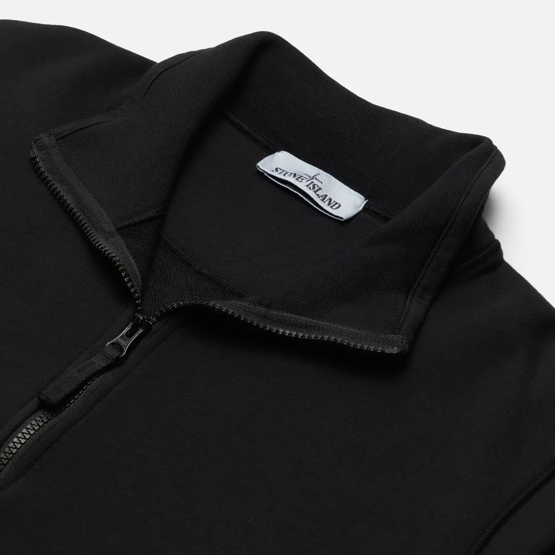 Stone Island Мужская толстовка Half-Zip Cotton Fleece Garment Dyed
