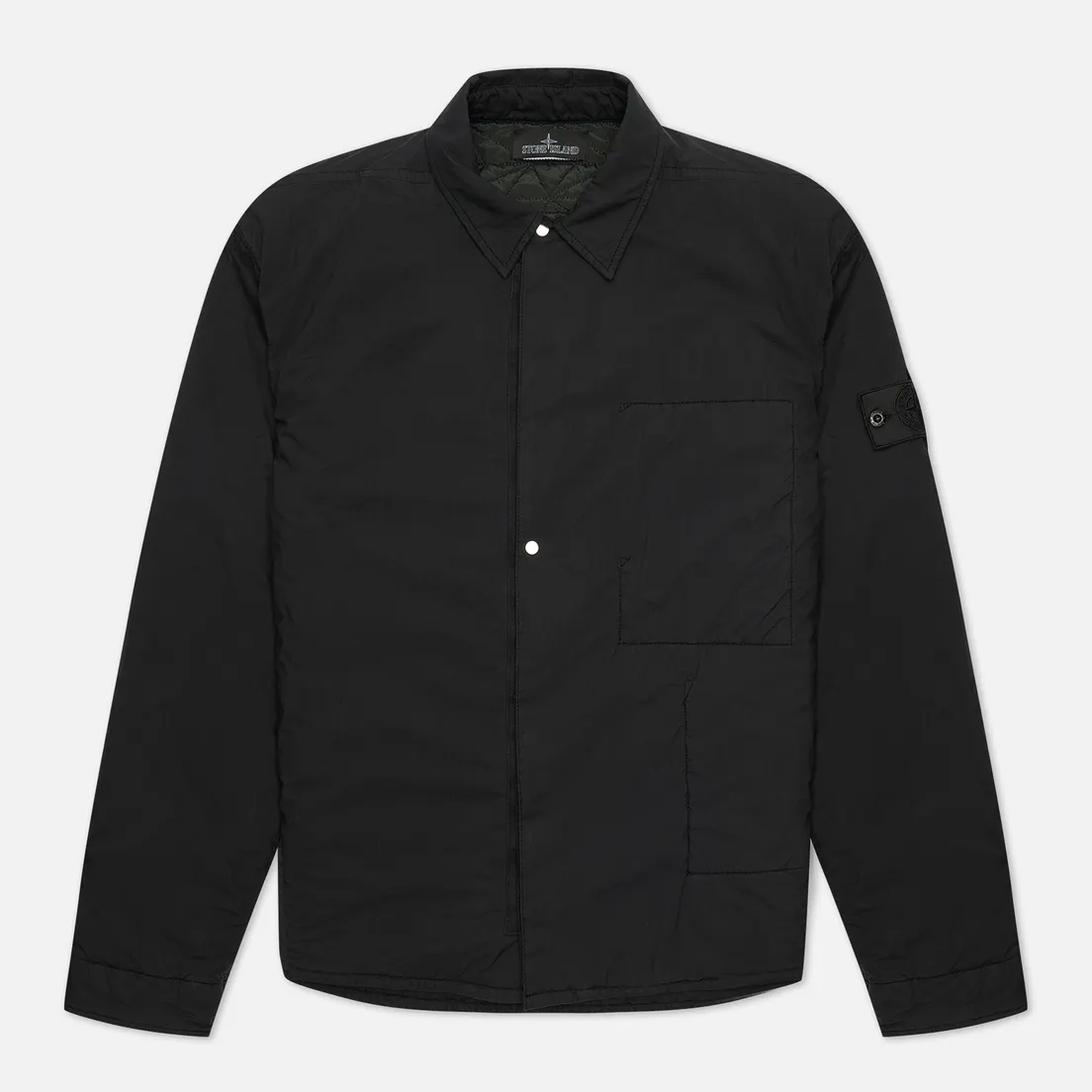 Stone Island Shadow Project Мужская рубашка Padded Overshirt Chapter 1 HD Pelle OVO Cotton-TC