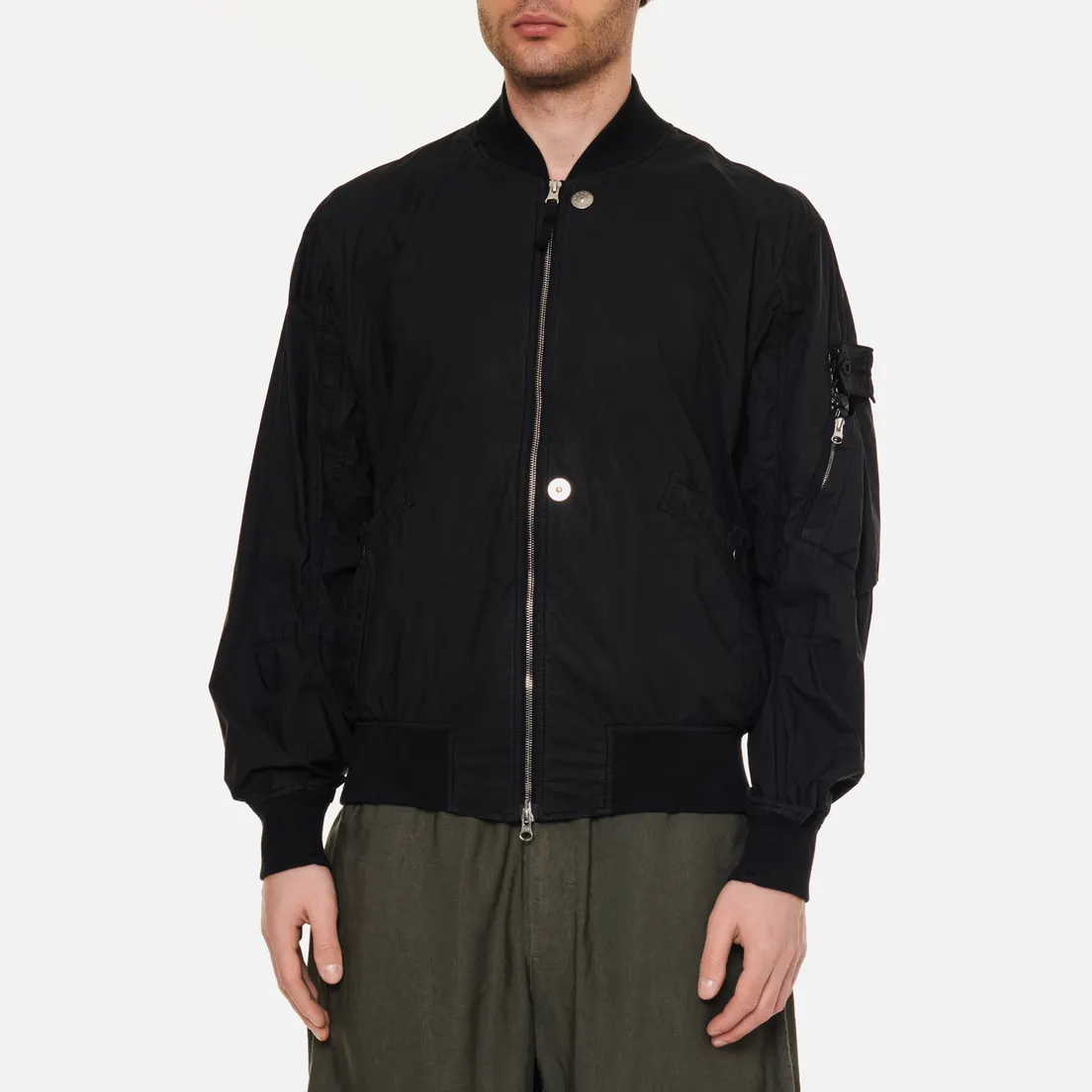 Stone Island Shadow Project Мужская куртка бомбер HD Pelle Ovo Cotton-TC Chapter 1