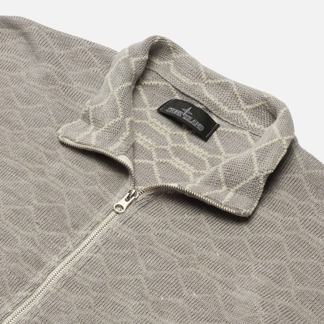Stone Island Shadow Project Мужской свитер Full Zip Mock Neck Chapter 1