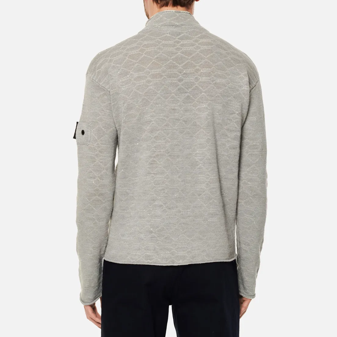 Stone Island Shadow Project Мужской свитер Full Zip Mock Neck Chapter 1