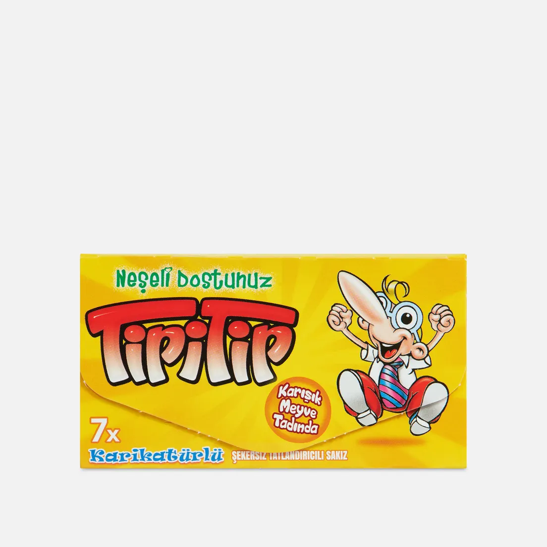 TipiTip Жевательная резинка Retro Yellow Tropical 14-pcs