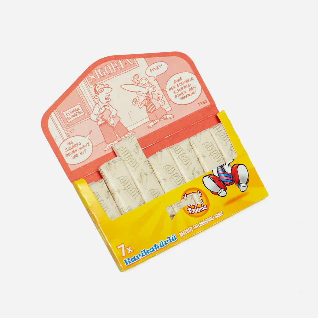 TipiTip Жевательная резинка Retro Yellow Tropical 14-pcs