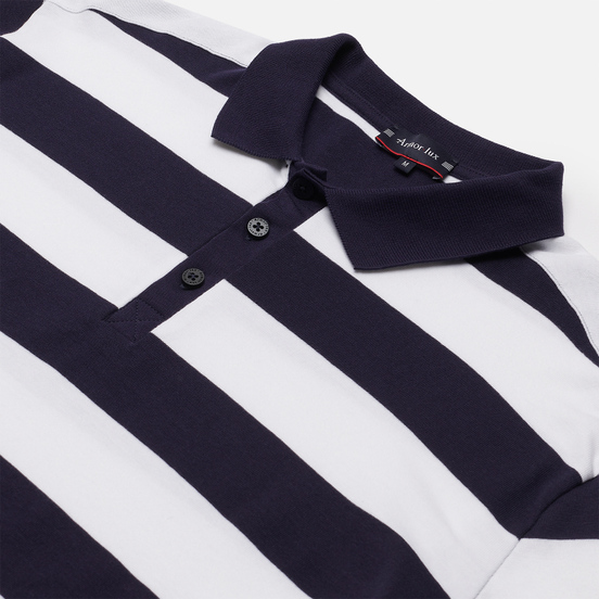 Мужской лонгслив Armor-Lux Rugby Polo Pleuven Navire Navy/White